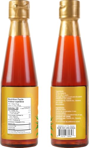 Soeos Sesame Oil, 8.45 Fl Oz (250 ml), Pure Roasted Sesame Seed Oil for Cooking & Seasoning, Rich Nutty Aroma, Ideal for Stir-Fry, Marinades, Noodles & Asian Cuisine - size: 8.45 Fl Oz (Pack of 1)