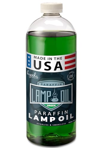 Hyoola Candles Liquid Paraffin Lamp Oil - Green Smokeless, Odorless, Ultra Clean Burning Fuel for Indoor and Outdoor Use - Highest Purity Available - 32oz - color: Green