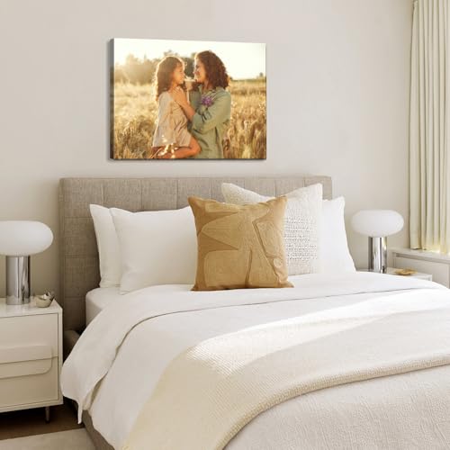 Custom Canvas Prints with Your Photos, Personalized Wall Art for Home Decor - size: 12"L x 8"W