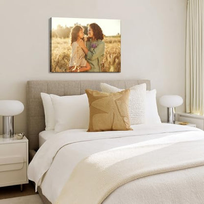 Custom Canvas Prints with Your Photos, Personalized Wall Art for Home Decor - size: 12"L x 8"W