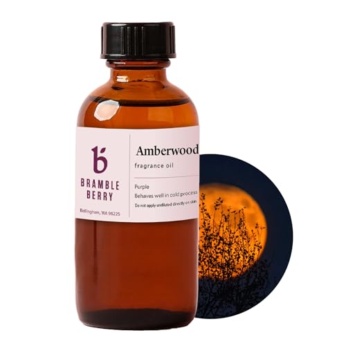 Bramble Berry Amberwood Twilight Warm & Deep Woods Scent for Soap Making, Candles, Lotion, Bath Bombs & Perfume | Skin Safe, Vegan, Paraben & Phthalate Free, DIY Craft Essential - color: Amberwood Twilight