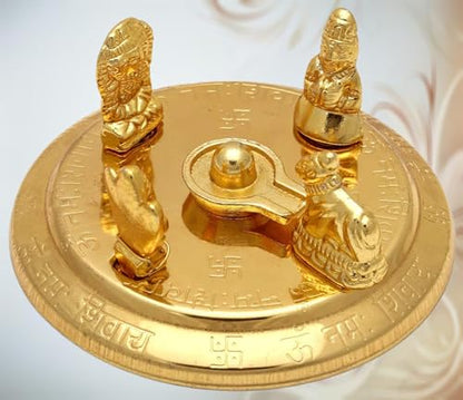 Brass Statue Shiv Parivar with Shivling Shri Kartik Shri Ganesh MATA Parvati and Shri Nandi