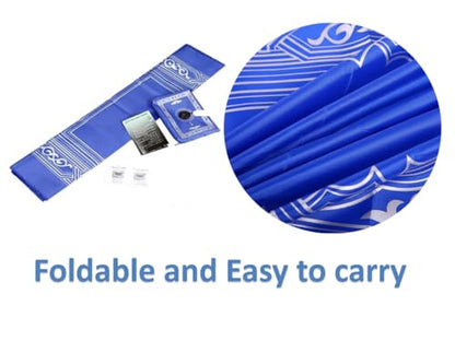 1 PiecesTravel Prayer Mat with Compass,Muslim Prayer Carpet,with Compass Pocket Sized Carry Bag,Muslim Travel Prayer Mat and Attached Compass,Islamic Prayer Rug,Blue
