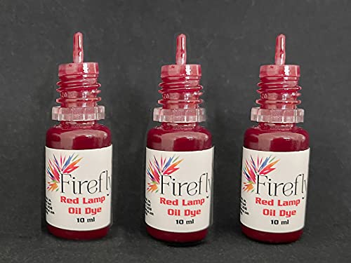 Firefly dye-3pk-red - Lamp Oil Dye - Red Colorant 3 x 10ml - color: Red