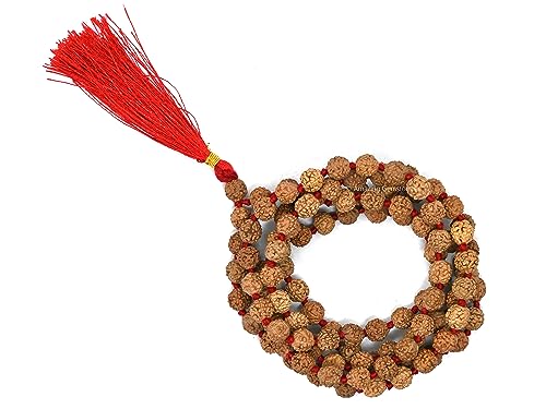 Amazing Gemstone 108 Beads Handmade Mala (Knotted, Rudraksha) - color: Rudraksha, style: Knotted