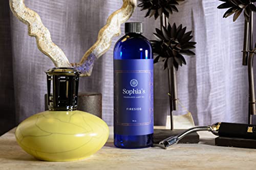 Sophia's Fireside Fragrance Lamp Oil Refills, Effusion Lamp Fragrance Oil for Redolere Lamps, Scented Lamp Oil for Fragrance Lamps, 16 Fluid Ounces of Catalytic Scented Oil Made in USA - color: Fireside