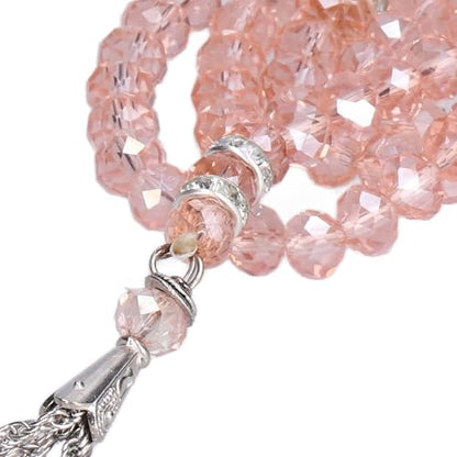 2Pcs Muslim Prayer Beads, 99 Colored Glaze Beads