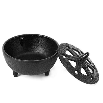 Cast Iron Incense Burner Holder, Lotus Shaped Aromatherapy Burner Incense Burners Towers Incense Burner Bowl Holder for Home Decoration Bathroom Bedroom Cone Incense or Wax Melts