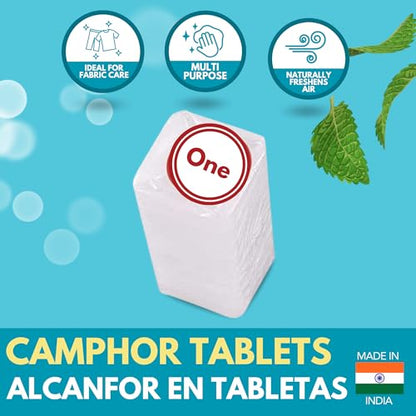 Arymar Refined Camphor 100% Pure Made in India (16 Blocks) - size: 16 Blocks