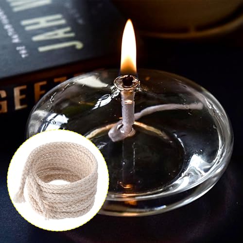32.8 Ft Cotton Wicks for Oil Lamps, 1/8 in