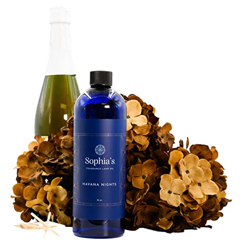 Sophia's Havana Nights Fragrance Lamp Oil Refills, Effusion Lamp Fragrance Oil for Redolere Lamps, Scented Lamp Oil for Fragrance Lamps, 16 Fluid Ounces of Catalytic Scented Oil Made in USA - color: Havana Nights