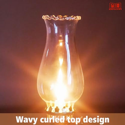 1 1/4 Inch Base by 5 Inch Height Tiny Oil Lamp Chimney Kerosene Lamp Shade Oil Lamp Glass Replacement for Miniature Oil Lamps