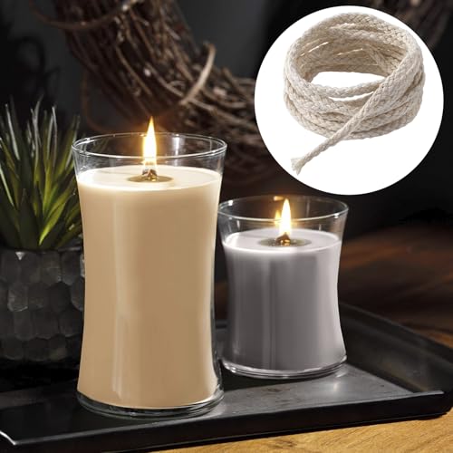 65.5 Ft Cotton Wicks for Oil Lamps, 1/8 in - size: 65.5 feet (1/8 inch)