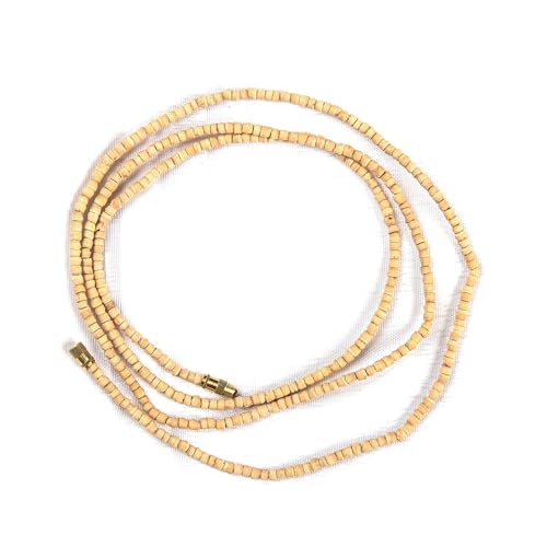 LoveNspire 2mm Tulsi Mala Beads Necklace Holy Basil 108 + 1 Beads Ram Japa Prayer Mala Energized Hindu Tibetan Buddhist Rosary for Chanting Mantra Hand Knotted Tulsi Neck Mala for Pooja Meditation Yoga