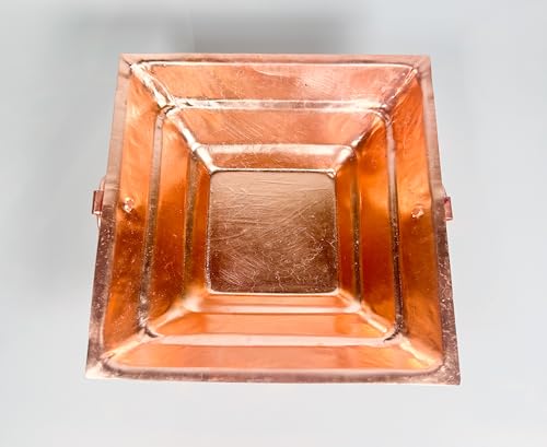Copper Agnihotra | Copper hawan Kund | Yagya Kund | Homam | Havishyam Mainly Used for Puja (Hawankund Size -8" x 8")