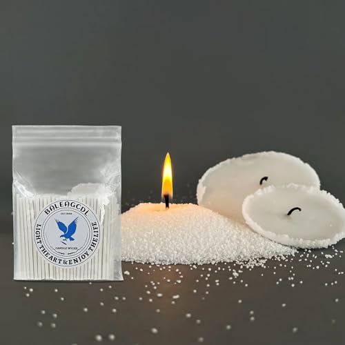 Pearled Candle Wick 2.2 Inch White Cotton Wicks 300-Pack Premium Metal-Free & Lead-Free Candle Wicks for Candle Making - color: White-2.2 Inch-300pcs
