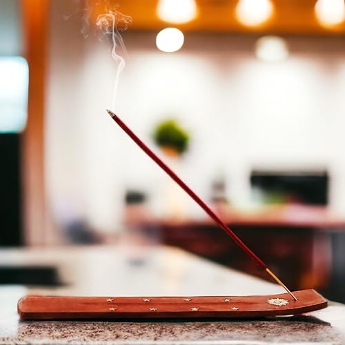 Hosley Aromatherapy 480 Pack Incense Sticks Lavender Eucalyptus Mint Sandalwood Sweet Pea Jasmine Tropical Mist Apple Cinnamon Fresh Bamboo Dragon's Blood Myrrh Lavender Lilac Hills, and Frankincense - color: Multicolor 11