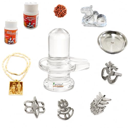 BRIJ HAAT Pooja Samagri Kit, 11 Items Combo Set for Shiv Pooja and Festivals