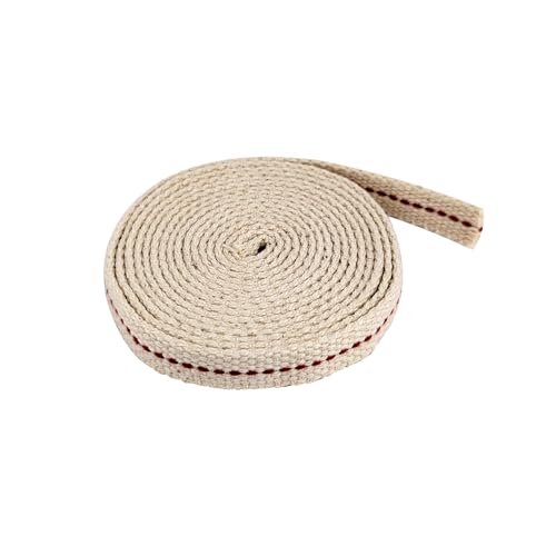 1 Roll/6.5 Feet Flat Oil Lamp Wick, 1/2 Inches Cotton Wick Replacement for Kerosene Burner, Lantern, Lamps (1, 1/2 inch) - size: 1/2 inch