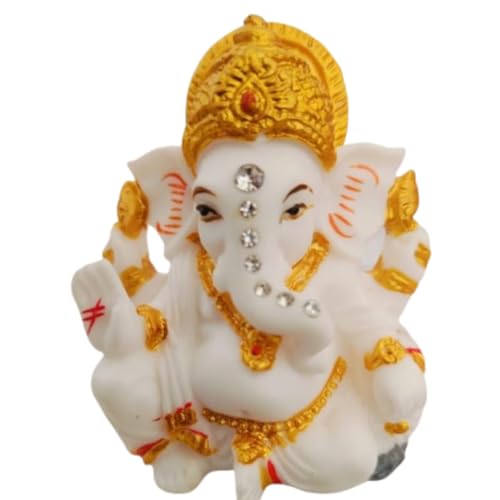 Indian God Lord Ganesha Statue Hindu Idol Ganpati Statues Ganesh Murti Home Office Temple Mandir Pooja Item Gifts for Indians
