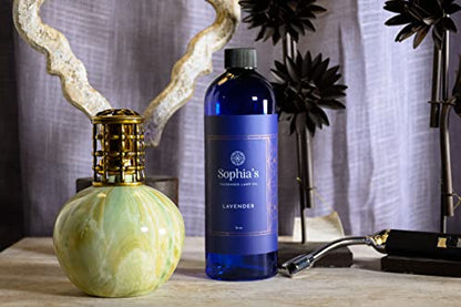 Sophia's Lavender Fragrance Lamp Oil Refills, Effusion Lamp Fragrance Oil for Redolere Lamps, Scented Lamp Oil for Fragrance Lamps, 16 Fluid Ounces of Catalytic Scented Oil Made in USA - color: Lavender