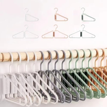8 Pack Foldable Travel Hangers, White - color: White