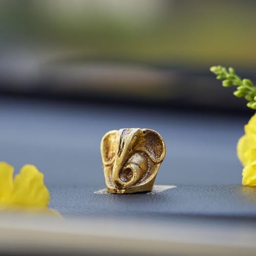 eSplanade Brass Ganesha Idol - 1.2 inches (Small Size) | Home Decor | Ganesh Ganesha | Bal Ganesh | Ganpati Ganapati Murti Statue (Modern) - style: Modern