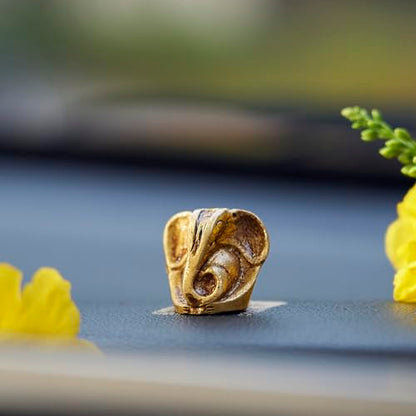 eSplanade Brass Ganesha Idol - 1.2 inches (Small Size) | Home Decor | Ganesh Ganesha | Bal Ganesh | Ganpati Ganapati Murti Statue (Modern) - style: Modern