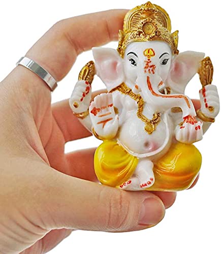 BangBangDa Ganesha for Car Dashboard Decor Idol, 3.5" H