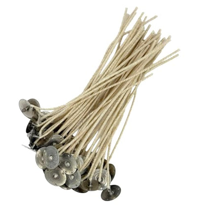 HTP 93 6 Inch Candle Wicks, 50 Count Pre-Waxed Pre-Tabbed - size: 50 HTP - 93