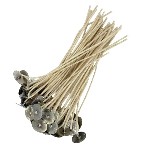 HTP 93 6 Inch Candle Wicks, 50 Count Pre-Waxed Pre-Tabbed - size: 50 HTP - 93