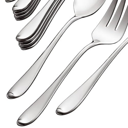 Gorham Studio 45-Piece 18/10 Silverware Set for 8, Flatware - style: 45-Piece Flatware Set