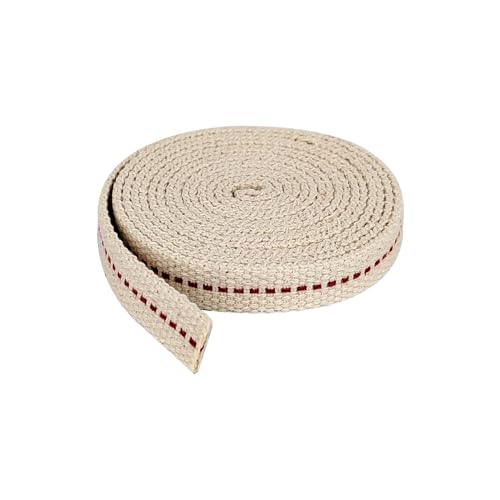 1 Roll / 6.5 FeetOil Lamp Wick, 1/2 Inch Flat Cotton Wick Replacement for Oil Lamps, Lanterns, Oil Burners (1/2", 1) - size: 1/2"