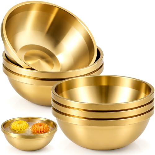 Set of 6 2.4 Inch Pure Brass Bowls for Pooja Indian Return Gift