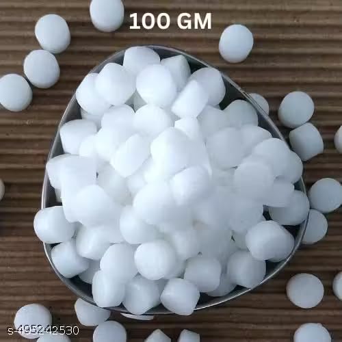 Idika Natural Camphor Blocks, Pure Camphor Tablets for Aromatherapy & Puja - Alcanfor en Bloques, Alcanfor en Bolitas, Kapoor for Pooja 100 GMS