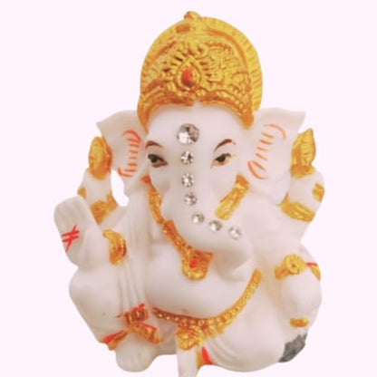 Indian God Lord Ganesha Statue Hindu Idol Ganpati Statues Ganesh Murti Home Office Temple Mandir Pooja Item Gifts for Indians