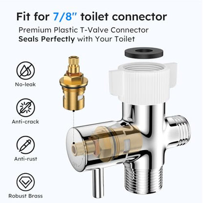 Arofa Handheld Bidet Sprayer, Bidet Attachment for Toilet, Chrome - color: Chrome, size: 1 Pack