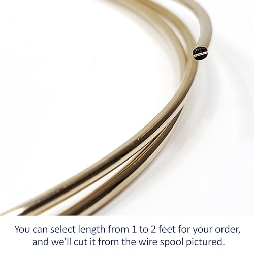 10 Gauge, Round, Dead Soft, 14/20 Yellow Gold-Filled Wire - 2 FT - for Jewelry Art from WIZART - size: 2 FT, style: 10 Gauge