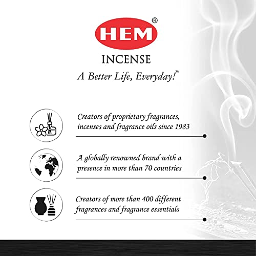 HEM Midnight Bloom Natural Masala Relaxing Incense Sticks - 12 Packets (15g Each) - size: Midnight Bloom