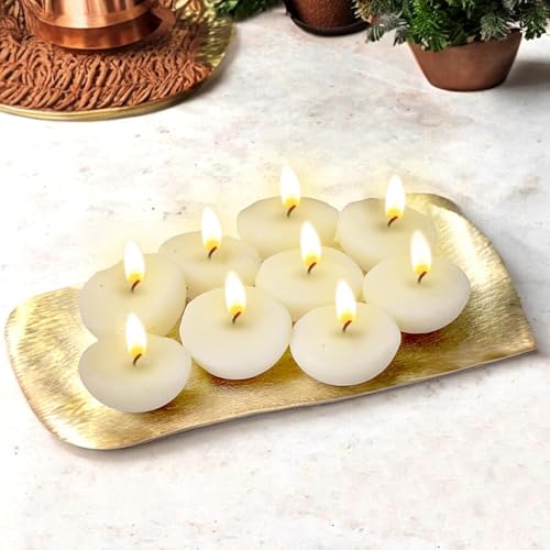 Pure Ghee Diya Wicks | Upto 60 MIn Burning Time | for puja Housewarming Diwali Celebrations Party | Festival Lights Birthday Decorations | Jasmine Mogra Chandan Rose | (Jasmine, 10)