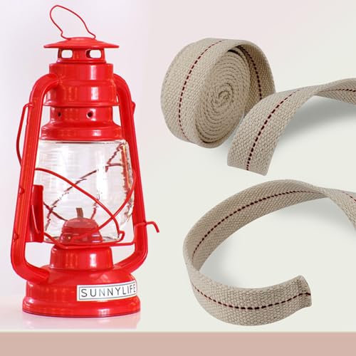 1 Roll/6.5 Feet Flat Oil Lamp Wick, 1 Inc Cotton Wick Replacement for Kerosene Burner, Lantern, Lamps (1, 1 inch) - size: 1 inch
