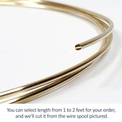 10 Gauge, Round, Dead Soft, 14/20 Yellow Gold-Filled Wire - 2 FT - for Jewelry Art from WIZART - size: 2 FT, style: 10 Gauge