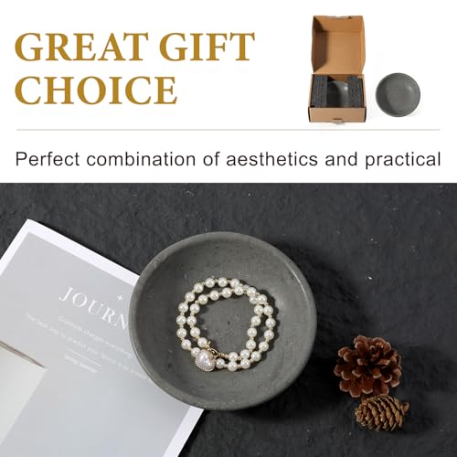 Koville Natural Marble Incense Holder, Incense Holder for Sticks with 9 Holes, Handmade Incense Burner Ash Catcher for Meditation Yoga SPA, Balsam Fir/Palo Santo/Sage/Cone (Gray) - color: D=150-gray