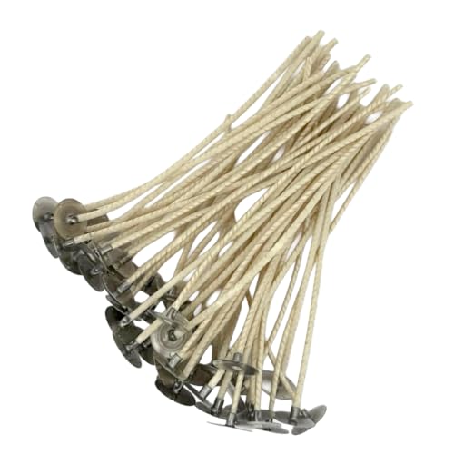 HTP 1212 6 Inch Candle Wicks, 50 Count Pre-Waxed Pre-Tabbed - size: 50 HTP - 1212