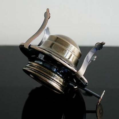2Pcs Oil Lamp Burner #2 Size Bronze Plated for Antique Lamps Oil Lamp Replacement Kerosene Lamps Parts with Reduction Collar and Cotton Lamp Wick Fits Holds a 3 Inch Base Chimney - color: Green Bronze/2 Pk