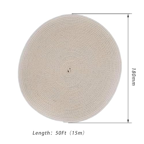1/2" Inch Lamp Wick or Lantern Wick -Flat Cotton Oil Wicks for Hurricane Lamp or Kerosene Based Lanterns and Candle Burners，Red Stitch 50ft（15m）/ Roll - size: 1/2"-50feet(15m)