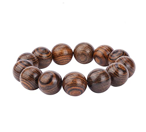 Prayer Bead bracelet Mala Beaded Bracelets for Men Women 12/15MM … - color: 18mm 13 beads Tiger skin