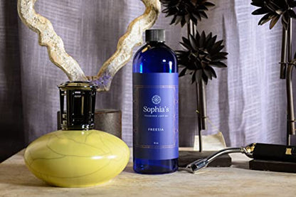 Sophia's Freesia Fragrance Lamp Oil Refills, Effusion Lamp Fragrance Oil for Redolere Lamps, Scented Lamp Oil for Fragrance Lamps, 16 Fluid Ounces of Catalytic Scented Oil Made in USA - color: Freesia