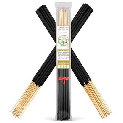Jasmine Exotic Incense Sticks Jumbo 19 Inch Long - Bulk 1 Bundle 27 to 30 Sticks - Natural 19" Extra Large with A Smooth Aroma that Burns for 3 to 4 Hours Each.