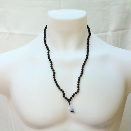 6mm Lab Certified Rudraksha Mala 108+1 Beads – Natural 5 Mukhi Panchmukhi Rudraksha Necklace for Meditation, Yoga & Daily Wear, Handcrafted Bead Mala for Men & Women